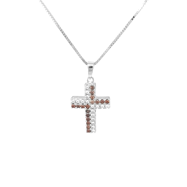 Goldenes Kreuz mit Zirkonen