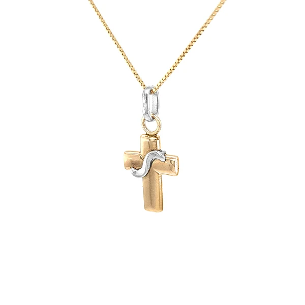 Goldenes Kreuz aus kombiniertem Gold