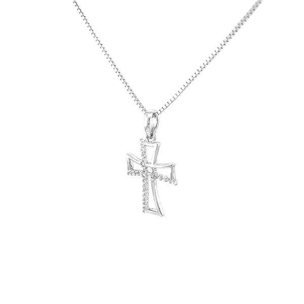 Goldenes Kreuz mit Zirkonen