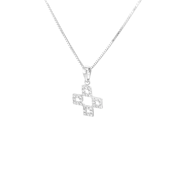 Goldenes Kreuz mit Zirkonen