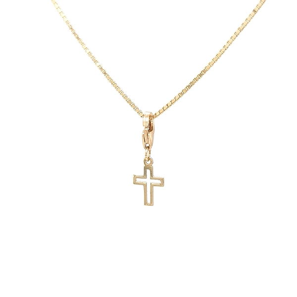 Gold-Anhänger für Armband Kreuz