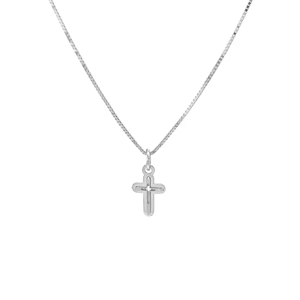 Goldenes Kreuz aus Weißgold