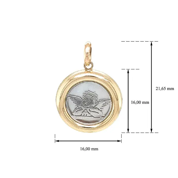 Gold-Anhänger Engel