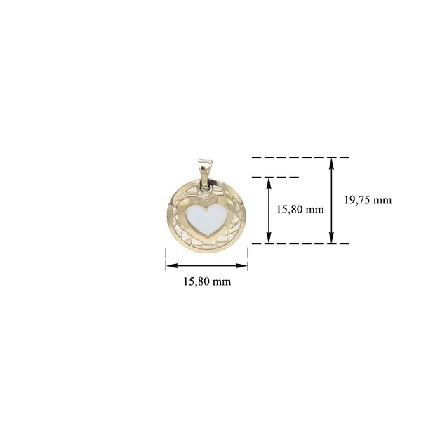 Gold-Anhänger Herz