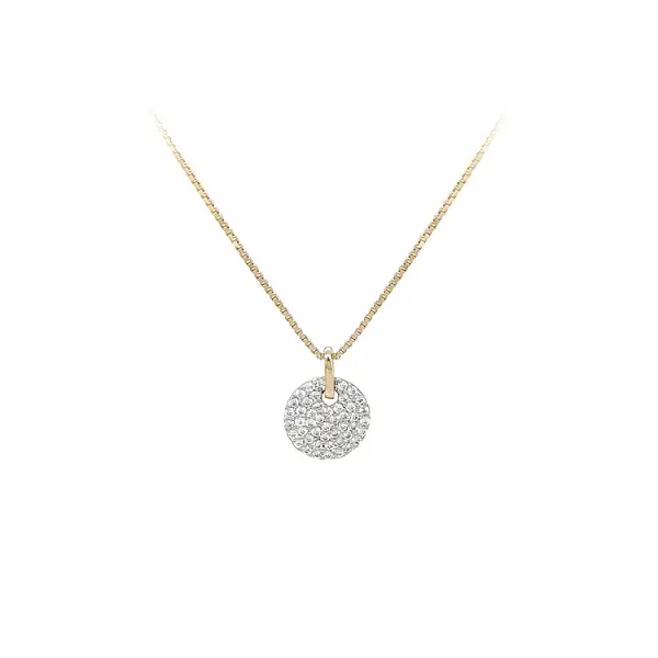 Gold-Anhänger mit Zirkonen