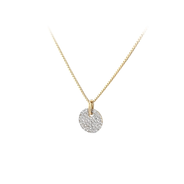 Gold-Anhänger mit Zirkonen
