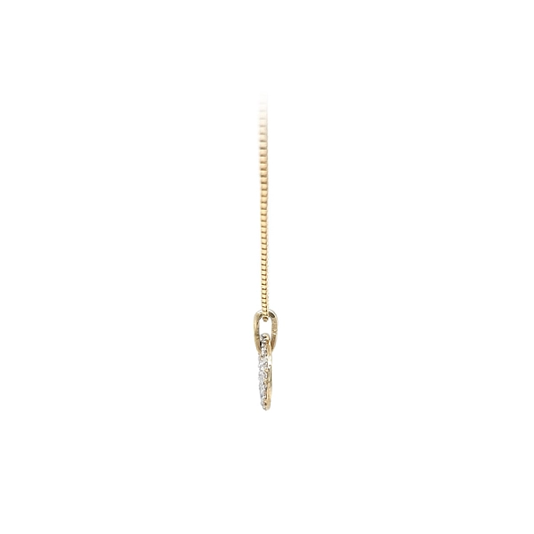 Gold-Anhänger mit Zirkonen