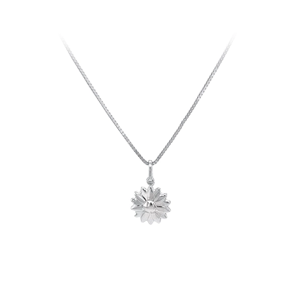 Anhänger Weißgold Blume