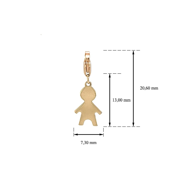 Goldpuppenarmband-Anhänger