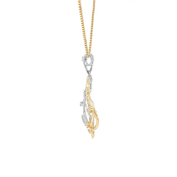 Gold-Anhänger mit Zirkonen