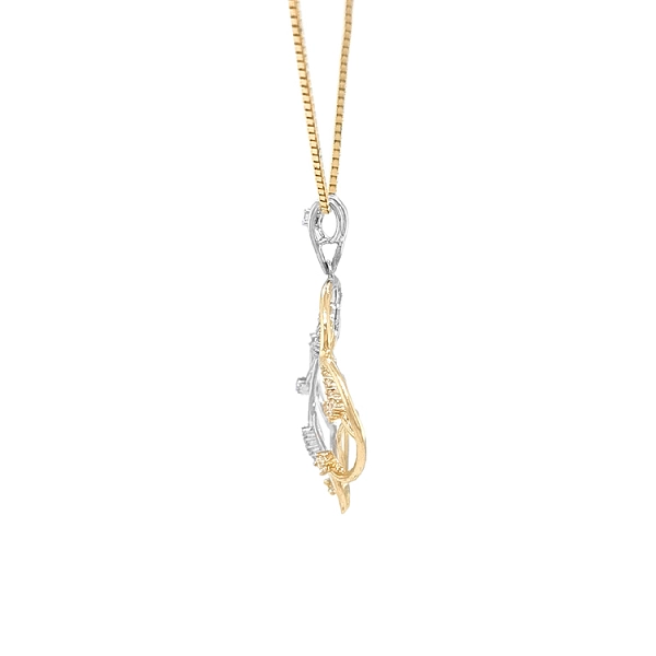 Gold-Anhänger mit Zirkonen
