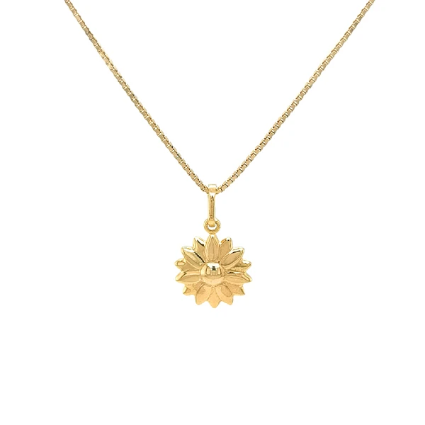 Gold-Anhänger Blume