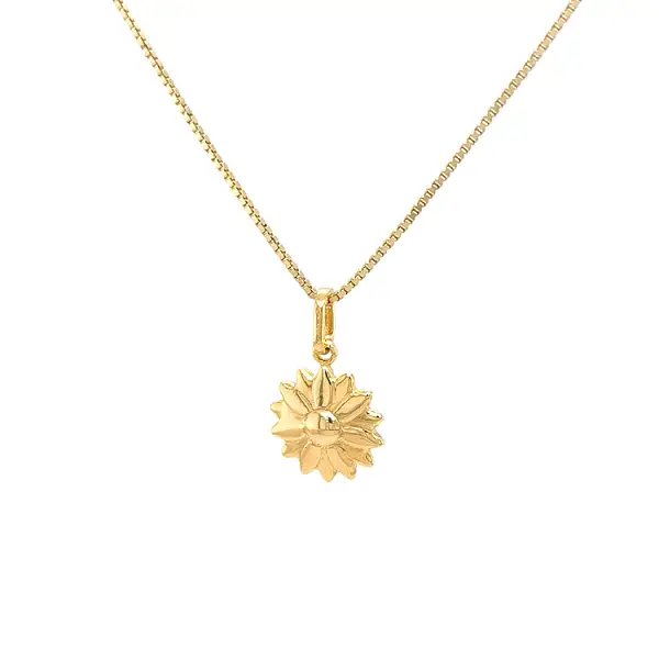 Gold-Anhänger Blume