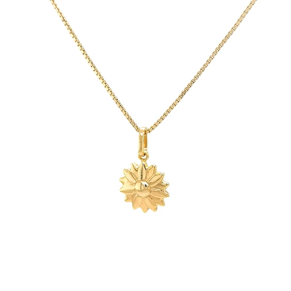 Gold-Anhänger Blume