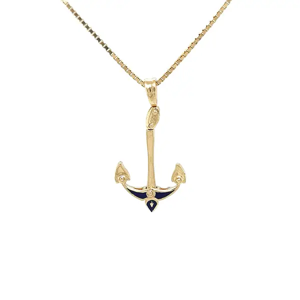 Gold-Anhänger Anker