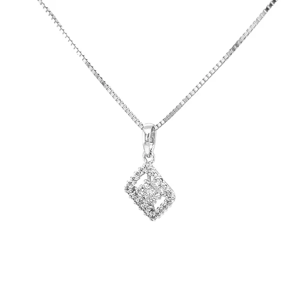 Gold-Anhänger mit Zirkonen