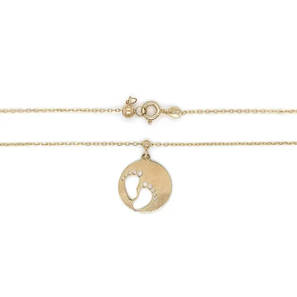 Gold Baby Legs Halskette