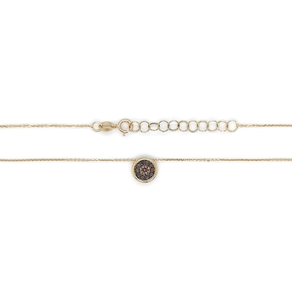 Goldhalskette mit Zirkonen