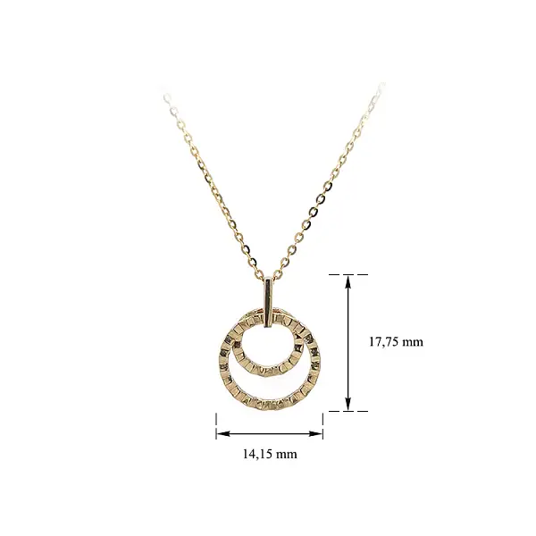 Gold Halskette Kreise