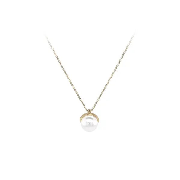 Gold Damen Halskette mit Perle