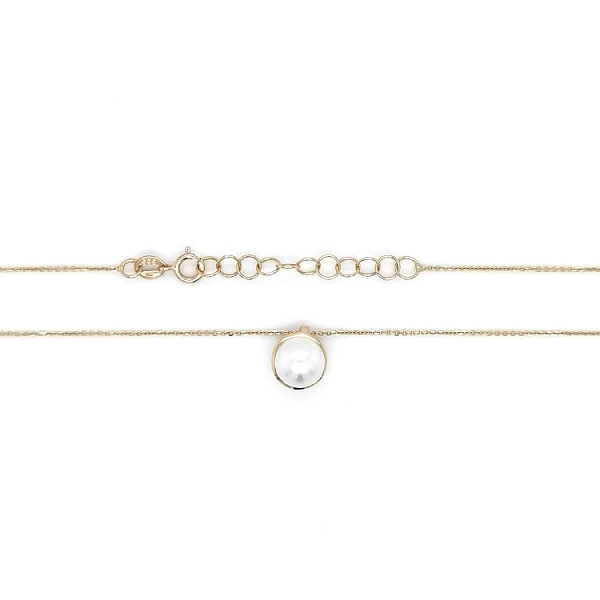 Gold Damen Halskette mit Perle