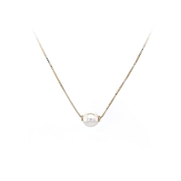 Gold Damen Halskette mit Perle