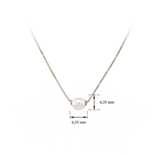 Gold Damen Halskette mit Perle