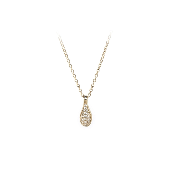 Goldhalskette mit Zirkonen
