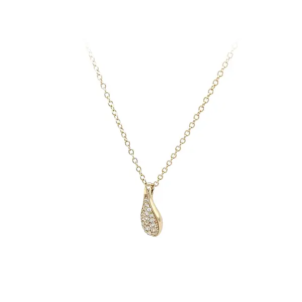 Goldhalskette mit Zirkonen