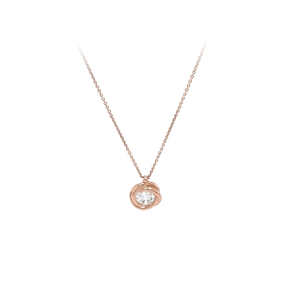 Rose Gold Zirkon Halskette