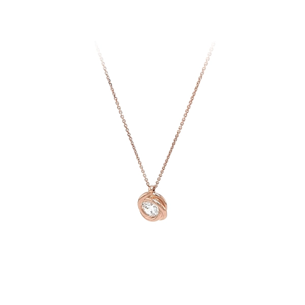 Rose Gold Zirkon Halskette