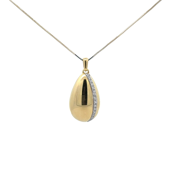 Gold-Anhänger mit Zirkonen
