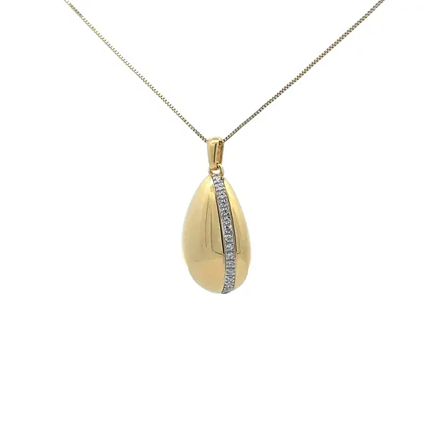 Gold-Anhänger mit Zirkonen