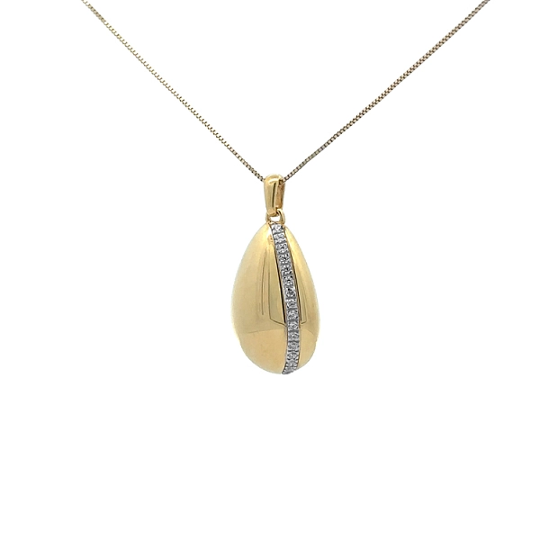 Gold-Anhänger mit Zirkonen
