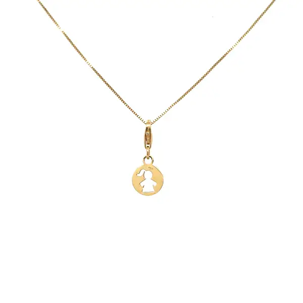 Gold-Anhänger für Armband kleines Mädchen