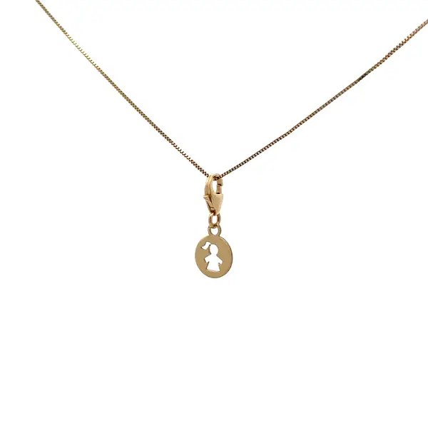 Gold-Anhänger für Armband kleines Mädchen
