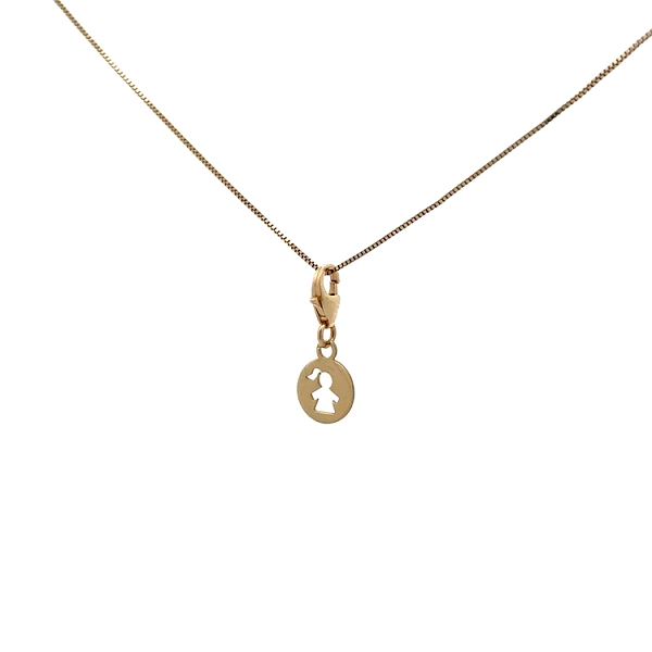 Gold-Anhänger für Armband kleines Mädchen