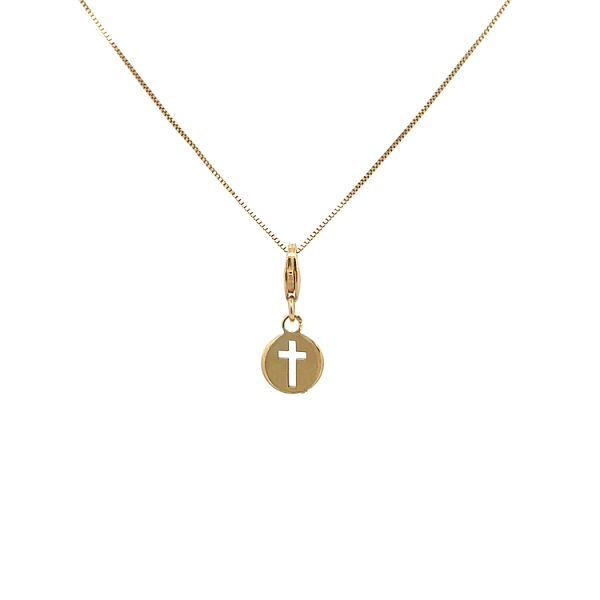 Gold-Anhänger für Armband Kreuz