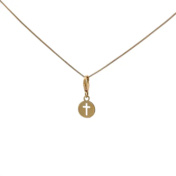 Gold-Anhänger für Armband Kreuz