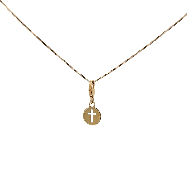 Gold-Anhänger für Armband Kreuz