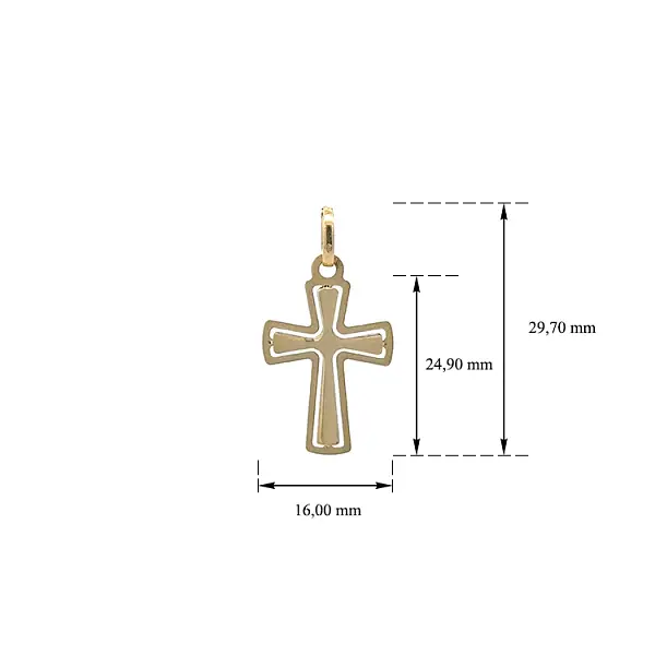 Goldkreuz-Anhänger