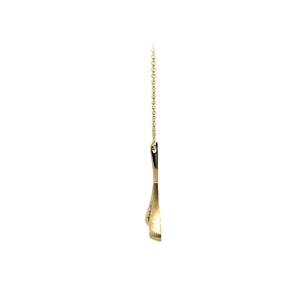 Gold-Anhänger mit grünen Steinen