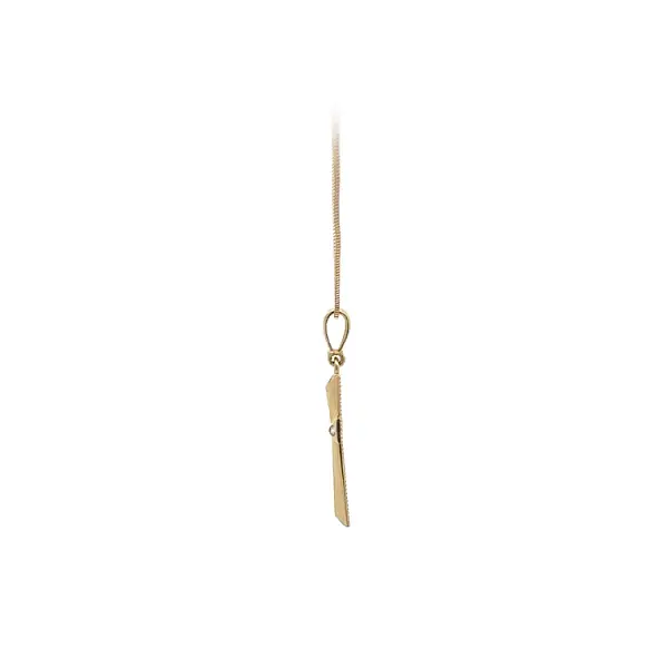 Gold-Anhänger Kreuz mit Zirkonen