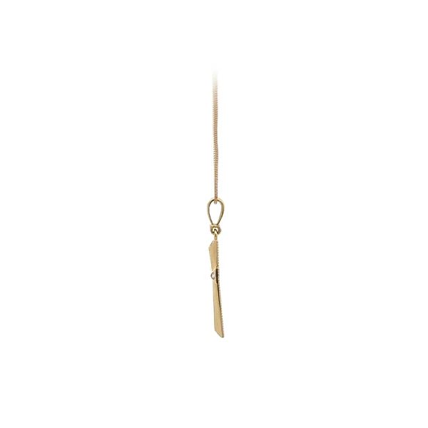 Gold-Anhänger Kreuz mit Zirkonen