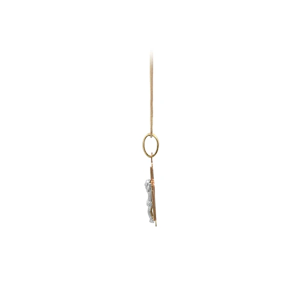 Gold-Anhänger Kreuz mit Jesus Christus