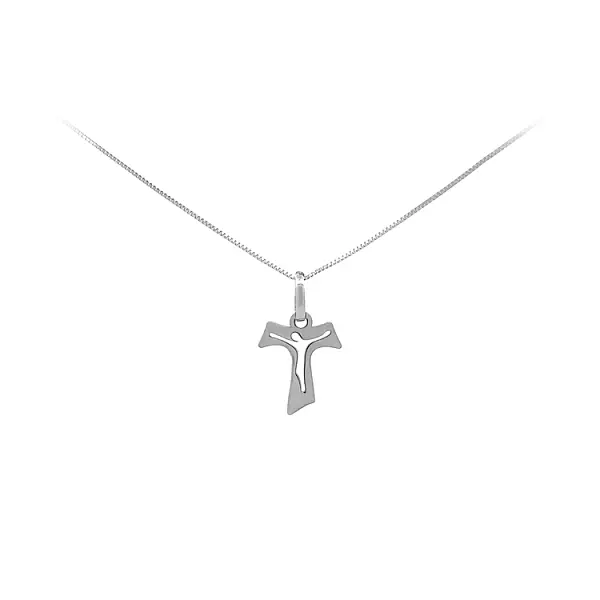 Anhänger Kreuz aus Weißgold