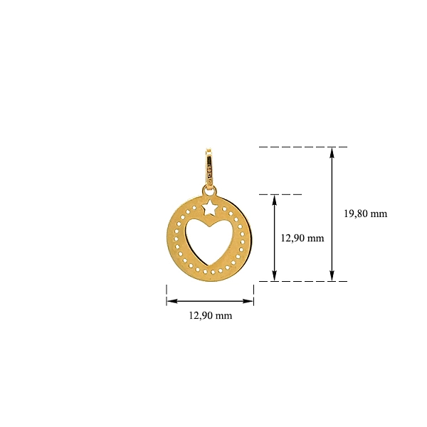 Gold-Anhänger Herz