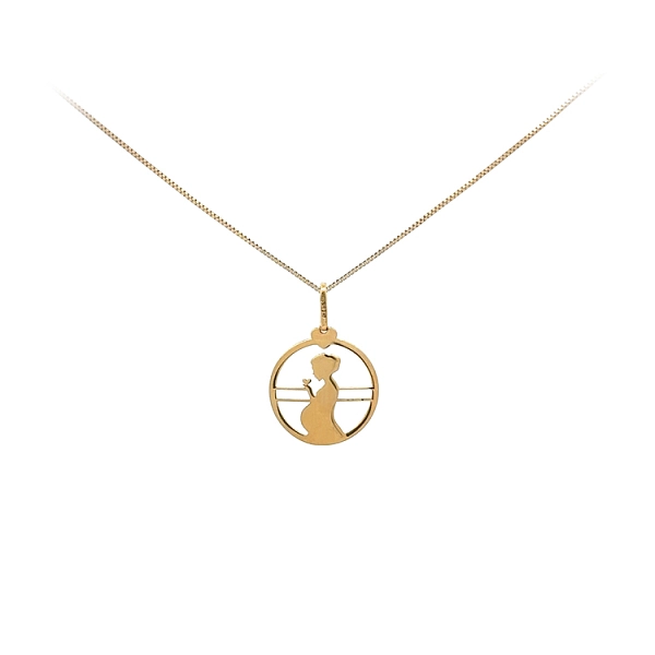 Gold-Anhänger Schwangere Frau