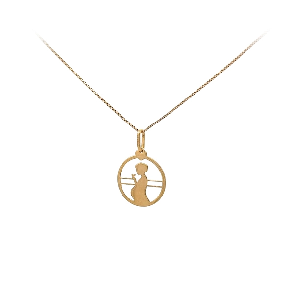 Gold-Anhänger Schwangere Frau