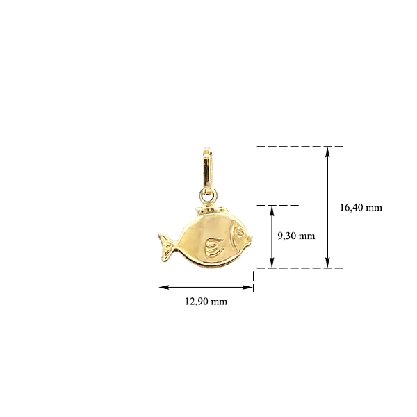 Gold-Anhänger Fisch